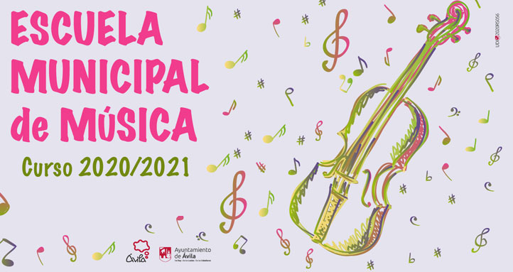 Escuela Municipal de Música. Curso 2020/2021 Banner Escuela Musica 20 21
